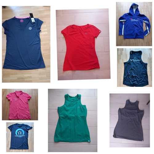 8tlg damen tennis shirt neu - 1x,